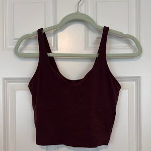 Women's Burgundy Tank Top
